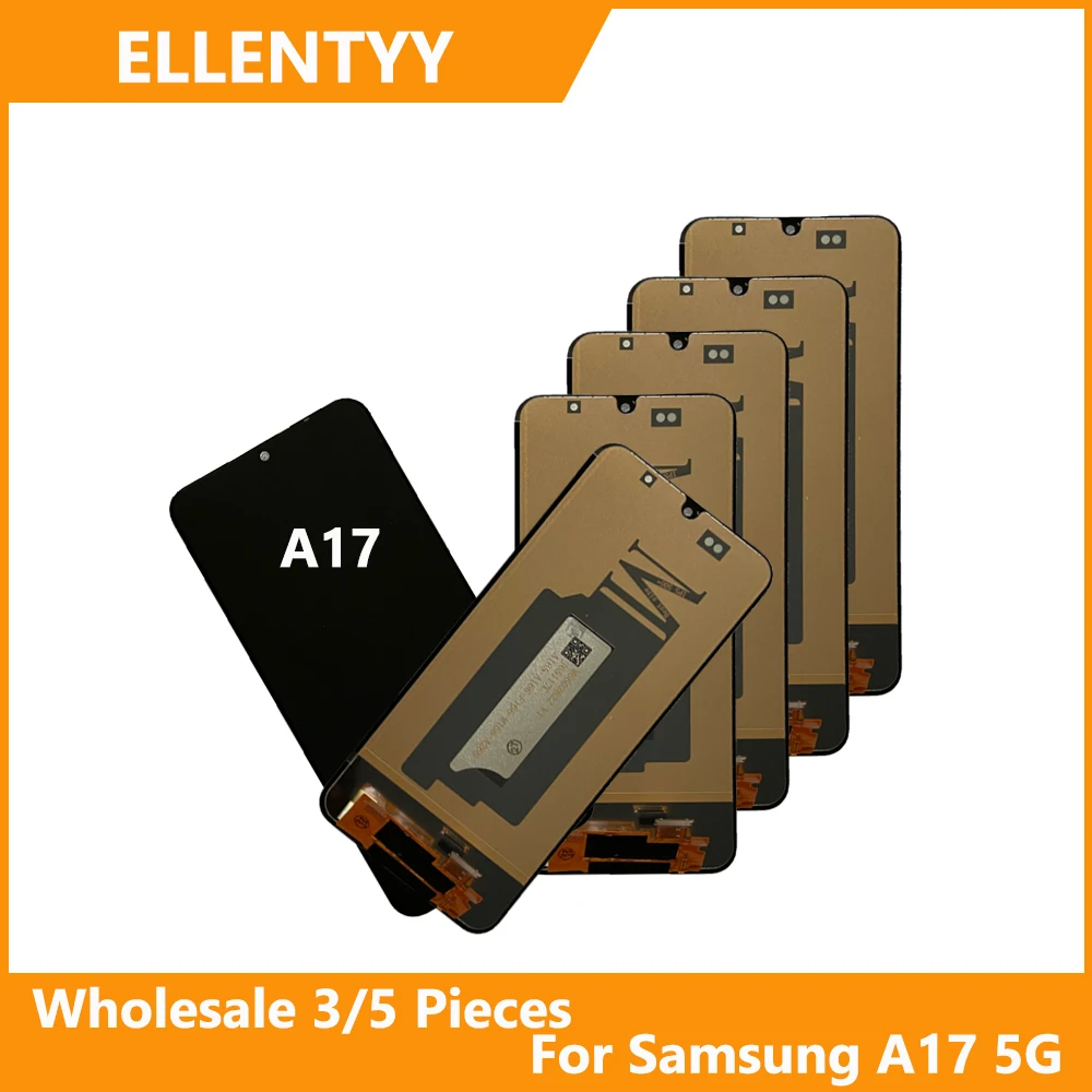 

Оптовая продажа, 3/5 шт./лот, высокое качество для Samsung A17 5G A176 SM-A176B, ЖК-дисплей с сенсорным дигитайзером