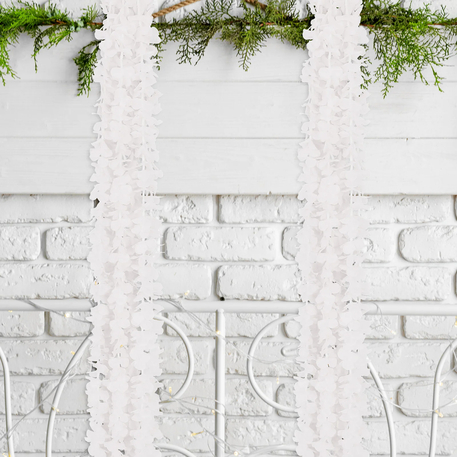 

10Pcs Hanging Flower Vine Garland Artificial Wisteria Vine High Realism Home Wedding Party Garden Decor Faux Flower Ornament