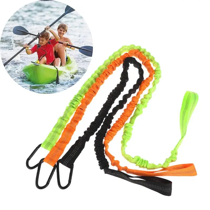 1Pcs Reflect Light Fixed Slurry Inflatable Boat Fishing Buckle Surfboard Traction Parts Kayak Paddle Anti Drop Elastic Rope