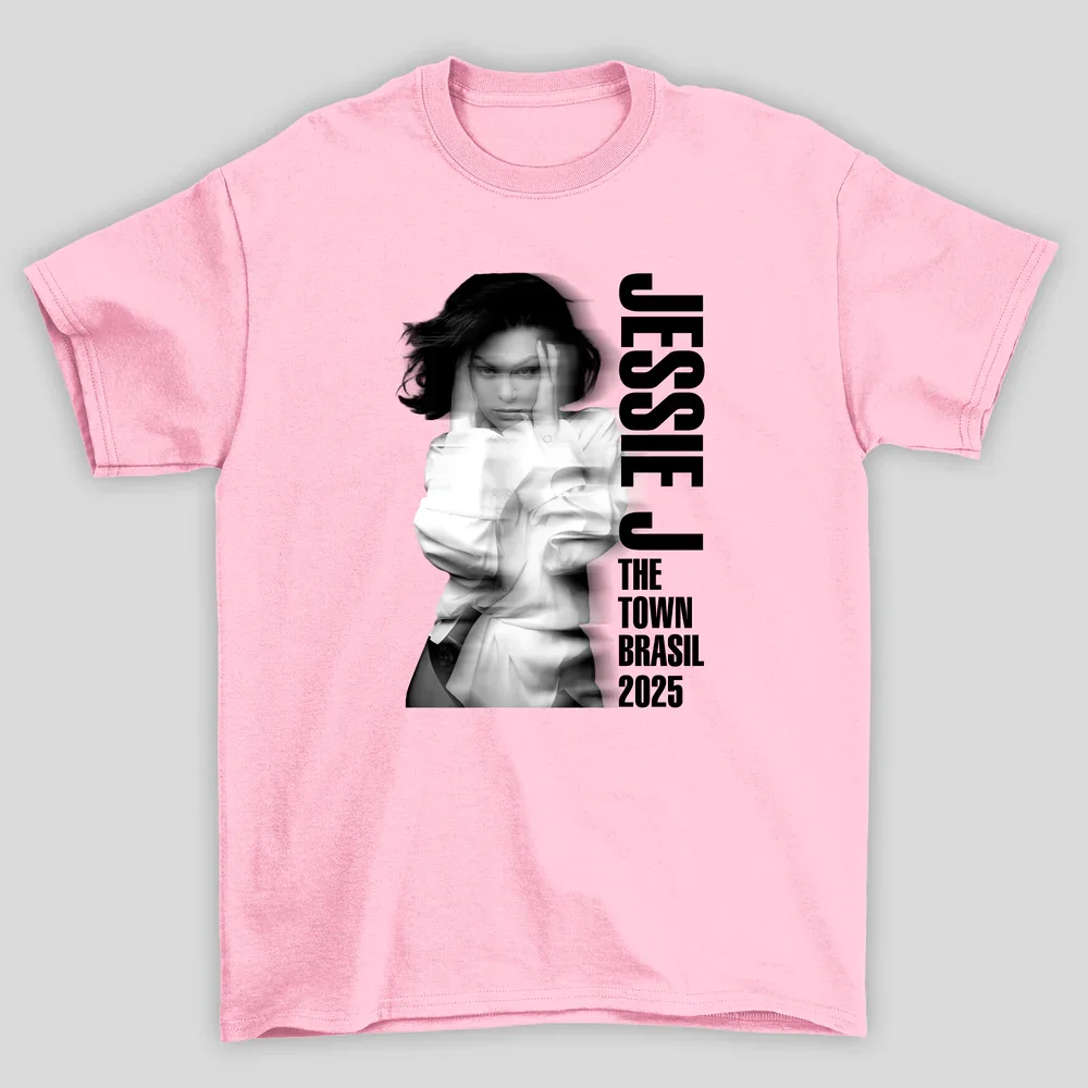 2025-26 جيسي ج. تي شيرت The Town Graphic 100% من القطن الخالص المطبوع POP ARTISTS Trend للجنسين كبير الحجم وقابل للتنفس كاجوال