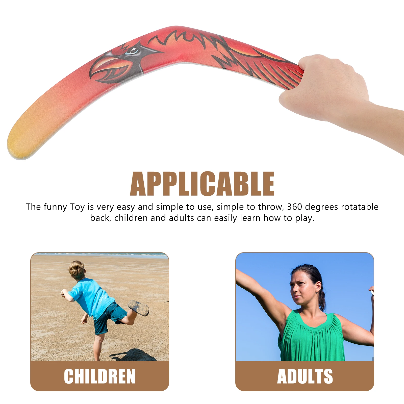 Bumerang Outdoor Flying Disc Spielzeug Spielzeug Flugzeug Sport Eva Bumerangers Kinderscheiben