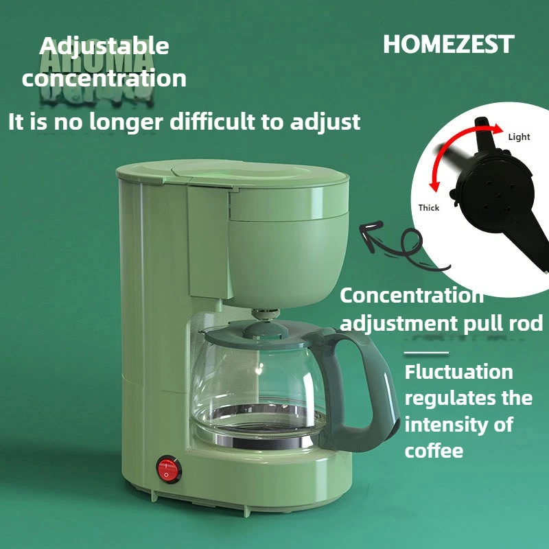 ماكينة القهوة متعددة الوظائف ماكينة القهوة الساخنة للتحكم في درجة الحرارة ماكينة القهوة الصغيرة بالتنقيط لأجهزة المطبخ المكتبية المنزلية