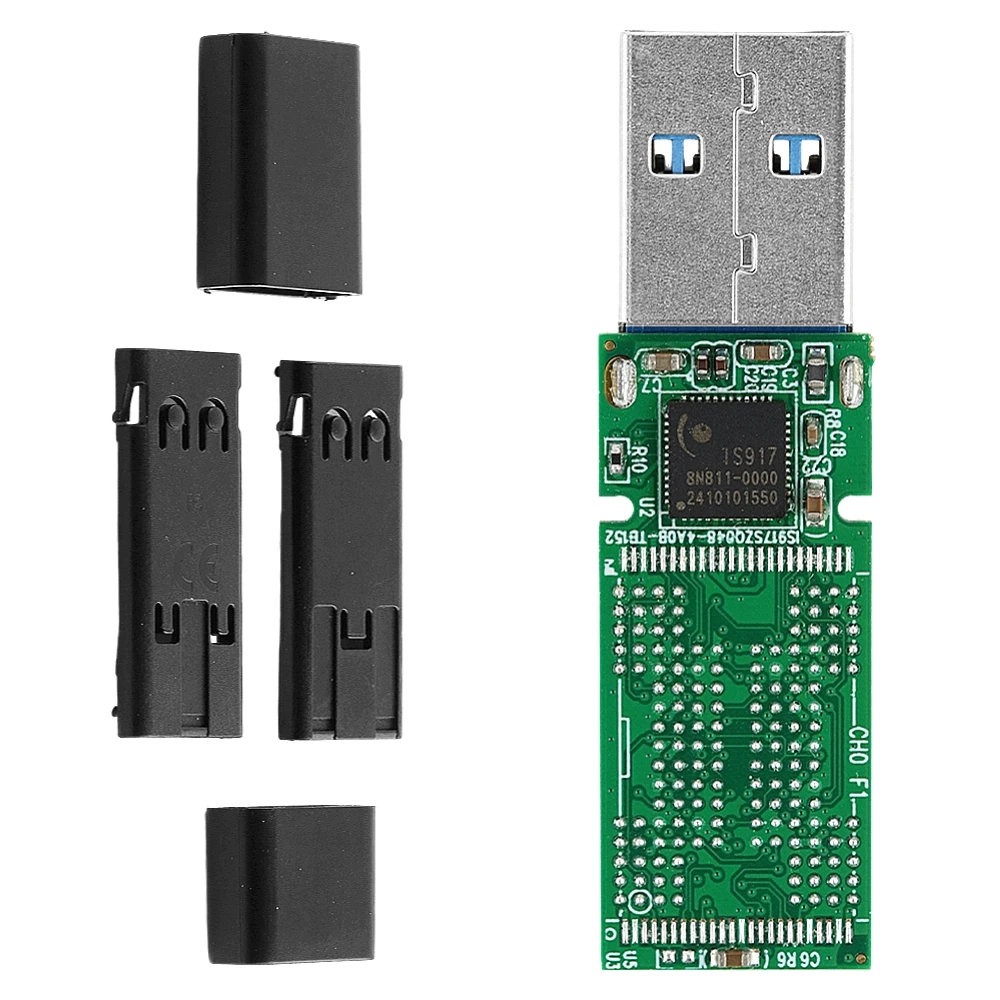 USB 3,0 U Disk 1PC IS917 PCBA für NAND Flash Schweißbar TSOP48 BGA132 BGA136 BGA152 Chips USB 3,0 U Disk PCB haupt Controller DIY