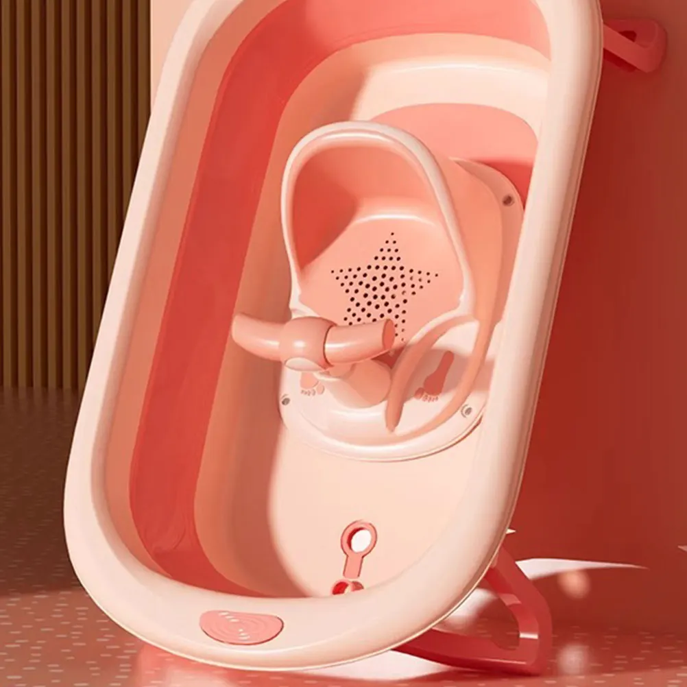 

‌Ergonomic Baby Bath Seat for 6-12 Months - Anti-Slip Toddler Shower Chair, Safe Newborn Bathing Support with Suction Cups