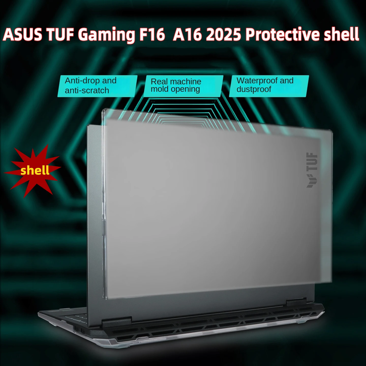 

For Asus tufgaming f16 a16 notebook case 16-inch FX608 scratch-proof case FA608 computer all-inclusive anti-fall fuselage case