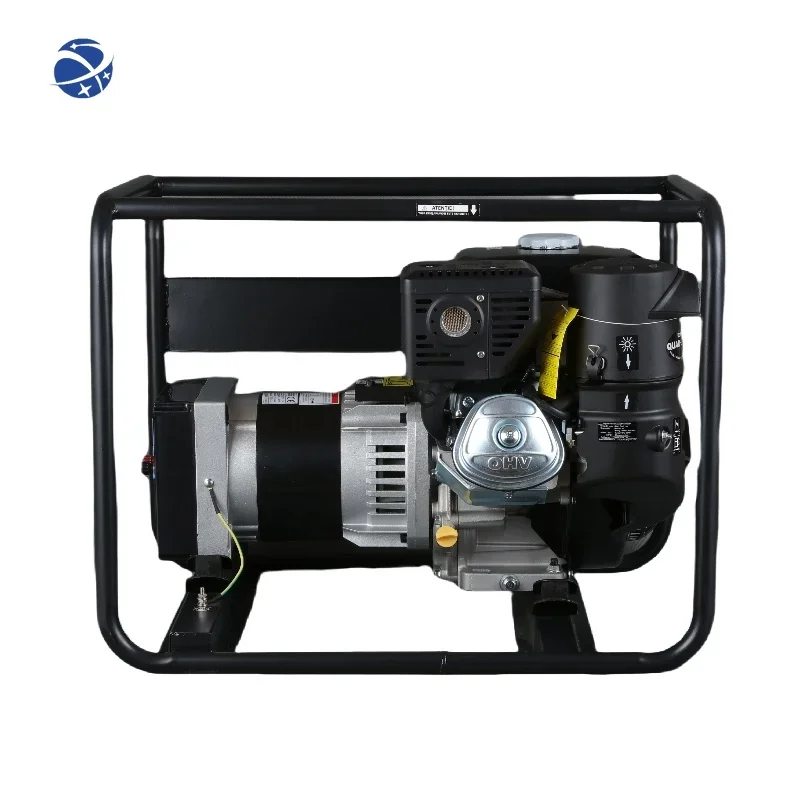 YUNYI Factory price 230/400V 50/60HZ single Phase Brush avr gasoline engine generator