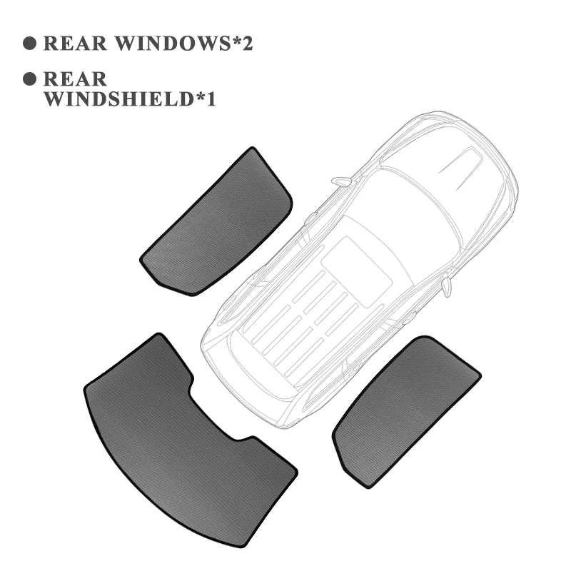 Voor KIA NIRO 2017 2018 2019 2020 2021 2022 Auto Zonnescherm Voorruit Magnetische Mesh Gordijn Achterzijde Venster zonneklep Schaduw