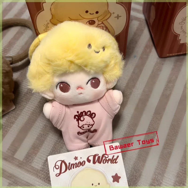 Pop Mart Dimoo World Series Soft Faced Keychain Backpack Pendant Blind Box Toys Plush Surprise Doll Action Figure Mystery Box