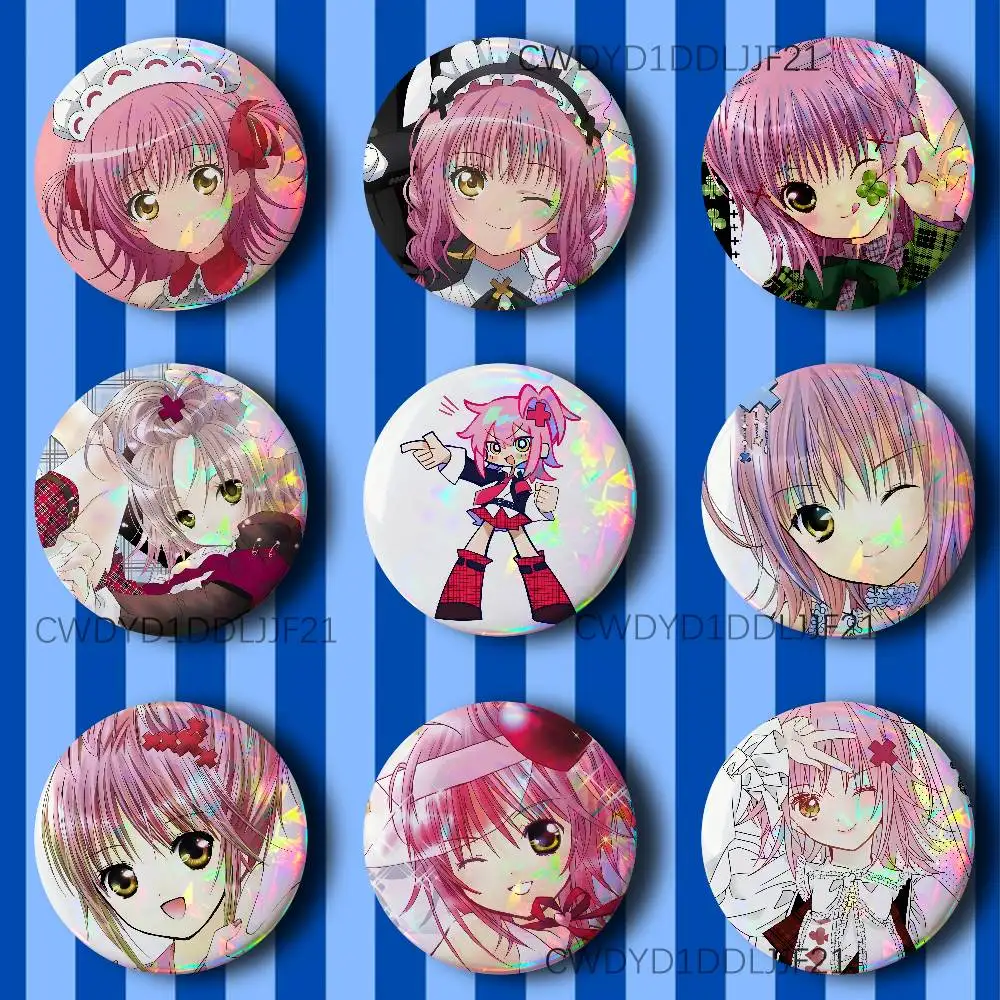 

S-Shugo Chara Amu Anime Button Pins Tinplate Brooches Cartoon Creative Badge for Backpack Clothes Decor