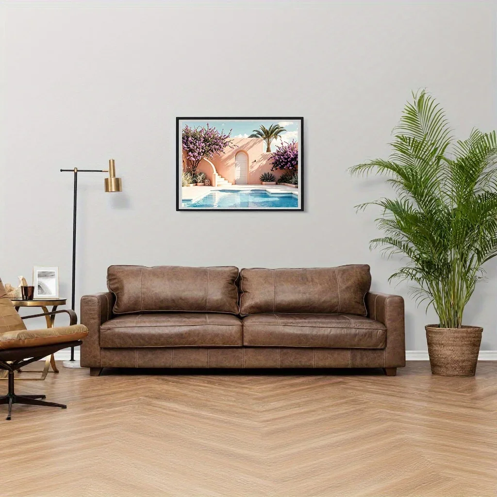 120/300/500/520/1000/1314 pièces maisons roses côtières Puzzle en bois pour salle de jeux chambre salon décor jeu de défi de difficulté