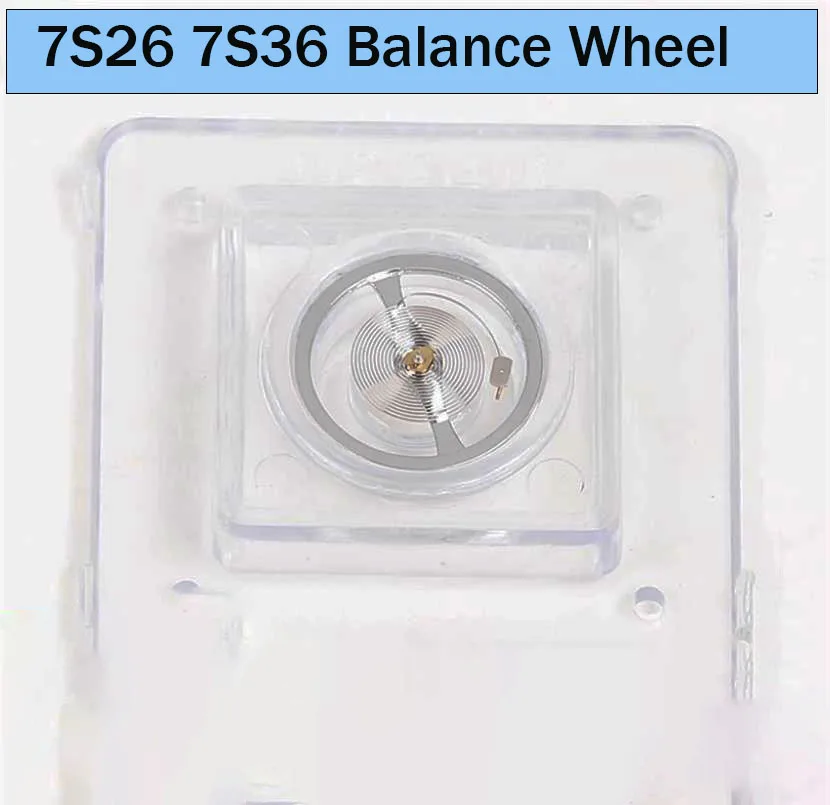 Suitable For 7S26B 7S26C Balance Wheel Full Swing 7S36 Balance Wheel (including hairspring) Movement Parts Watch Accessories