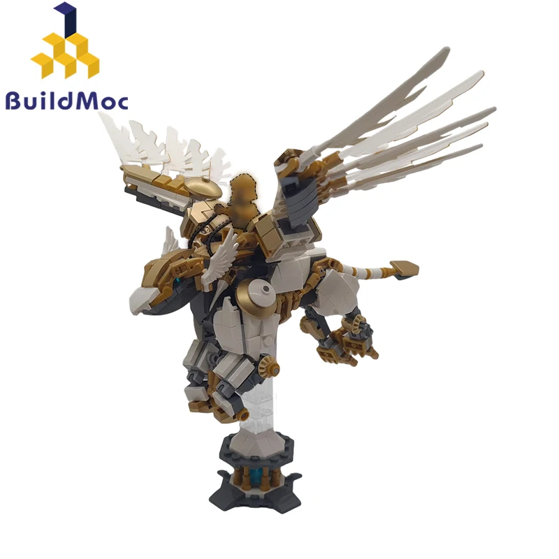 

MOC Mecha Griffon Building Blocks Set Game Figure Beast Monster Mech Warrior Robot Brick Toys DIY Kids Birthday Xmas Gifts