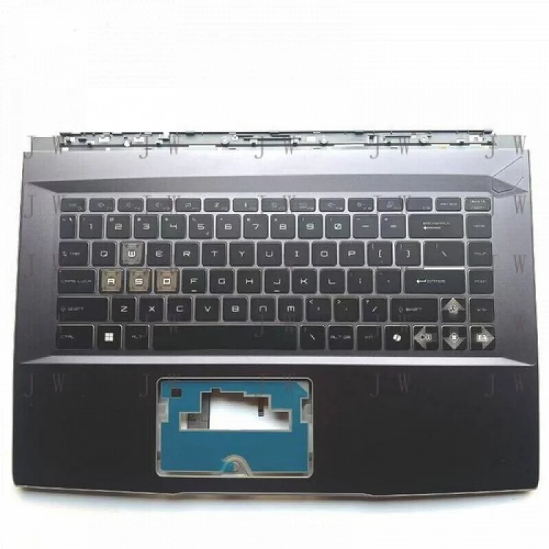 

DDJ For MSI Thin 15 MS-16R8 MS-16RK Upper Case Palmrest Cover Blue Backlit keyboard