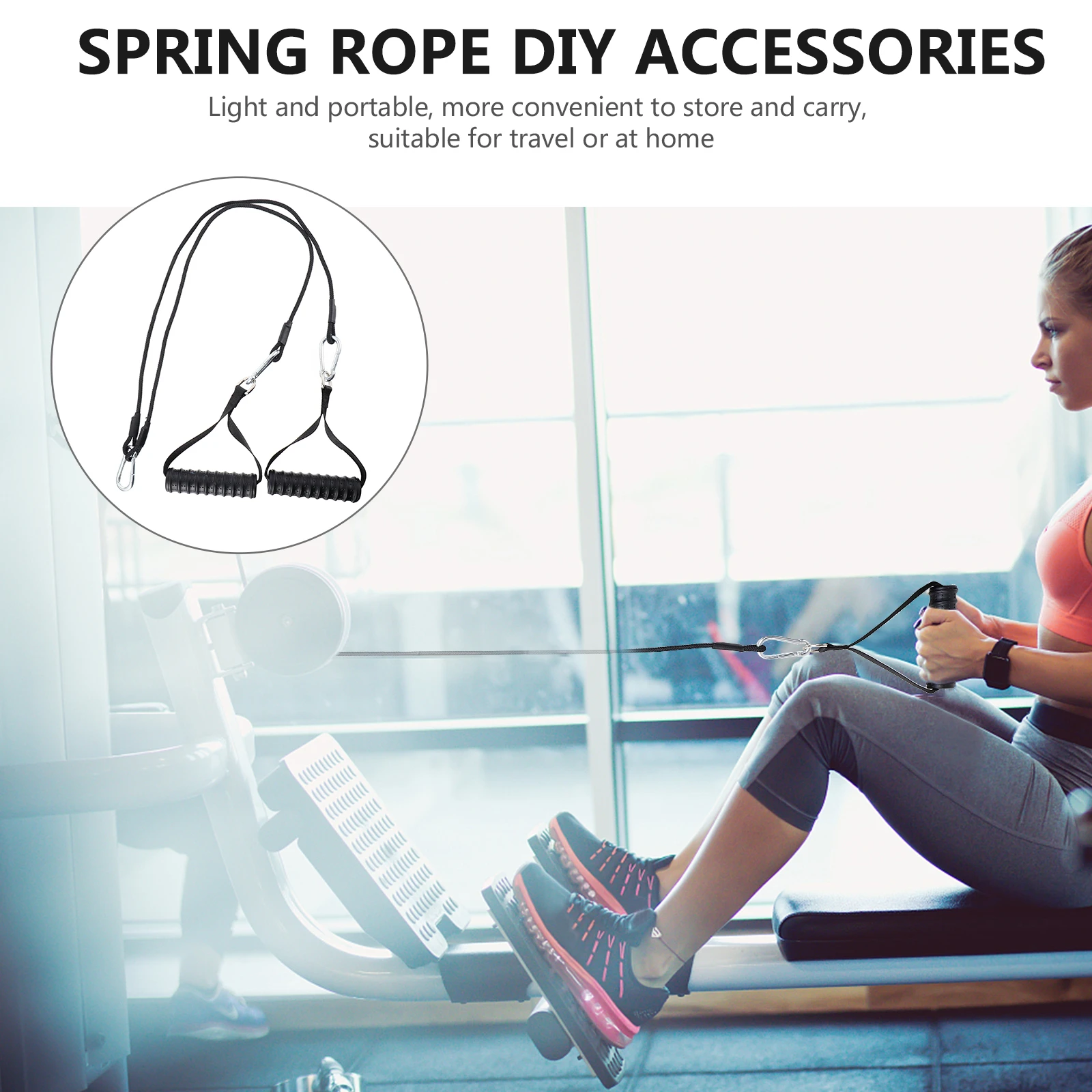 

Pulley Muscle Trainer Lightweight Home Fitness Cable For Biceps Tricep Pulldown Durable Exercise Equipment Portable Nylon Rope