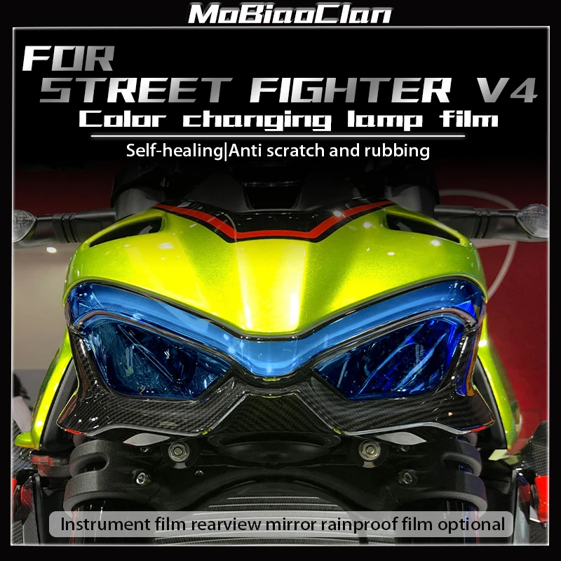 

For Ducati Street Fighter V4 headlight film instrument transparent protective film invisible car clothes rearview mirror accesso