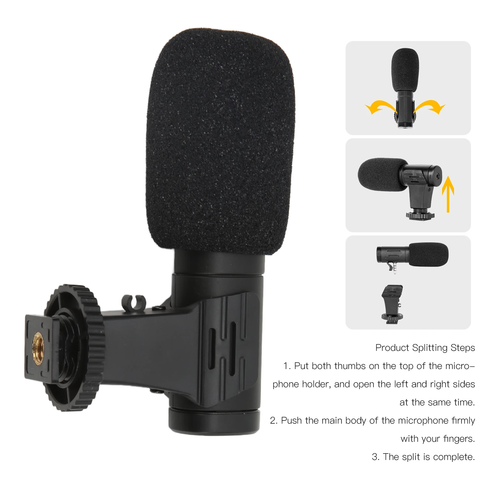 MIC 06 Microphone Mobile Phone Mini Microphone 3.5mm for Live Conference Video Vlog Microphone Mini Microphone for Mobile Phone