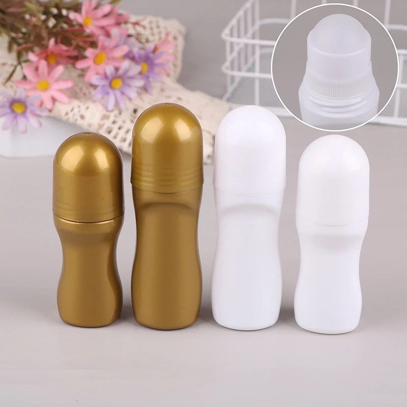 

1pcs 30/50ml Empty Refillable Roll On Bottles Plastic Roller Bottle Leak-proof Cosmeitic Containers For Essential Oil Perfumes