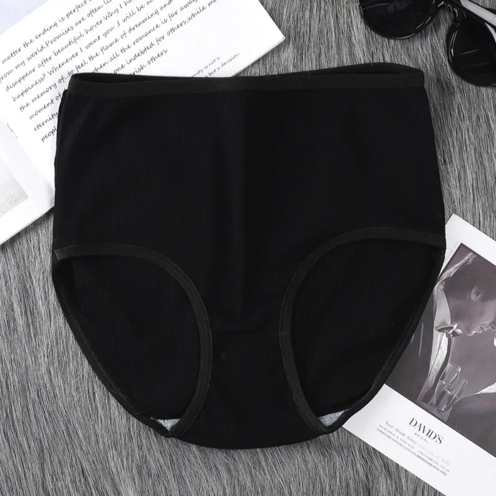 8Pcs 높은 허리 여성 팬티 세트 속옷 여성 란제리 대형 팬티 무작위 컬러 탄성 빅 사이즈 팬티 일일 스포츠