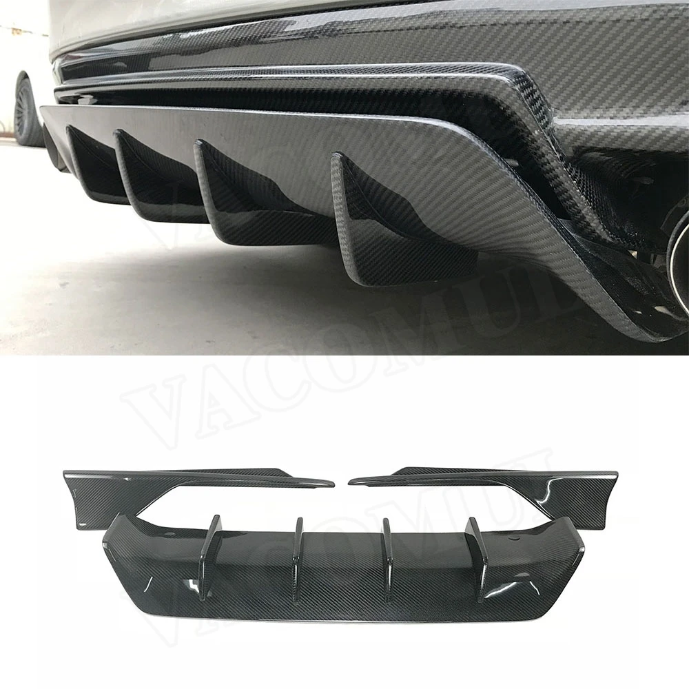 

VACOMUL Carbon Fiber Rear Bumper Lip Diffuser Bumper Protector With Splitte for LEXUS IS300 IS350 IS F Sport Sedan 4Door 2017-18