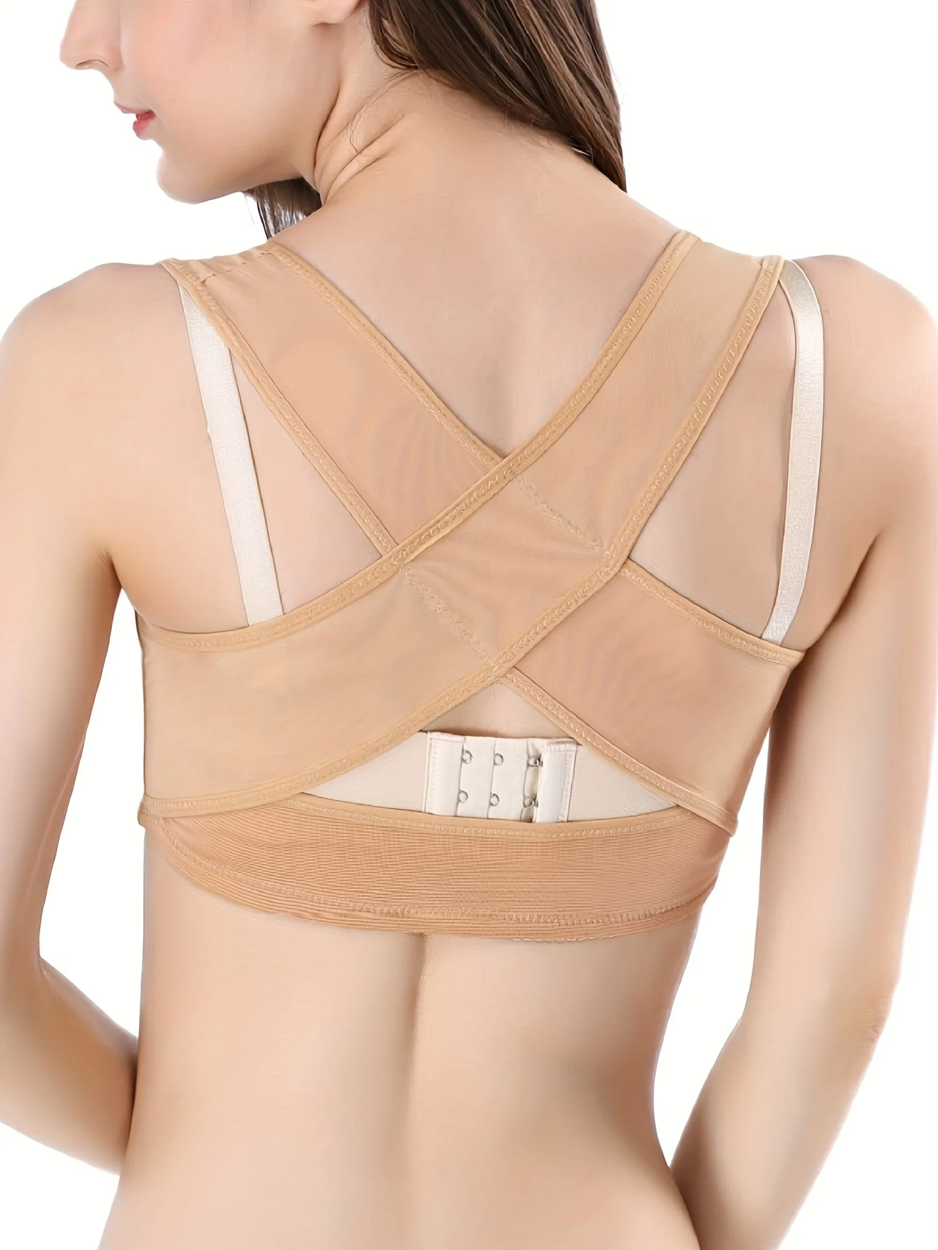 Hunchback correction underwear for adult and female invisible back X-shaped correction strap sitting posture