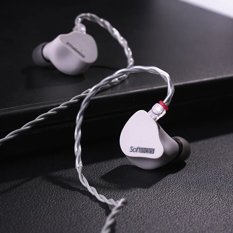 Softears Studio2 2BA armadura equilibrada Monitor de música Hifi estudio auricular IEM 0,78mm Cable con cable auriculares Studio 2