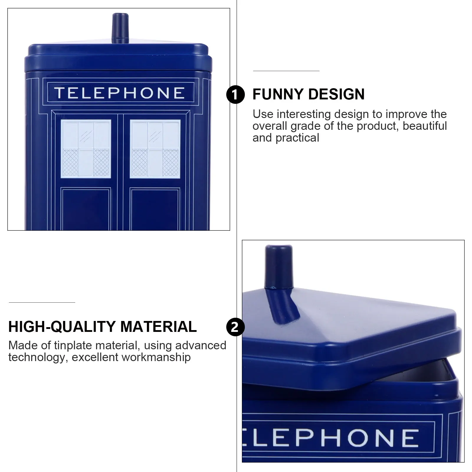 

1 pc Christmas Tinplate Box Candy Storage Container with Lid Red Blue Yellow 15.5x11x4cm for Cookies Chocolate Small Gifts