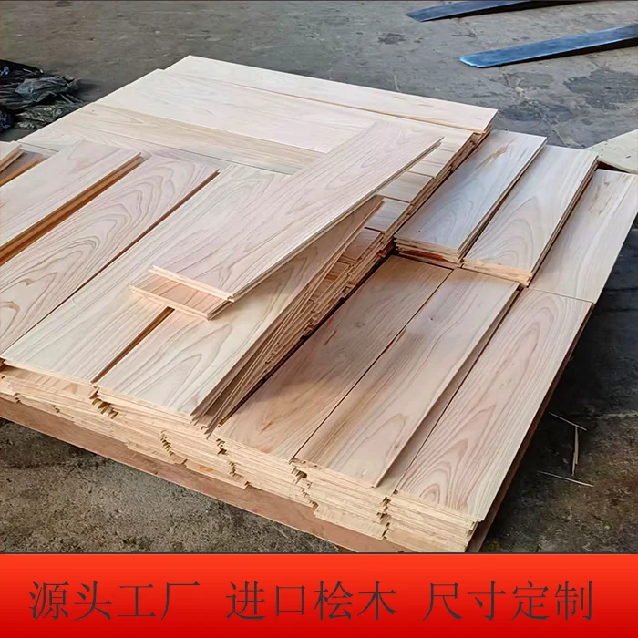 Factory direct sales Japanese juniper anti-corrosion wood floor solid wood board customization of various sizes