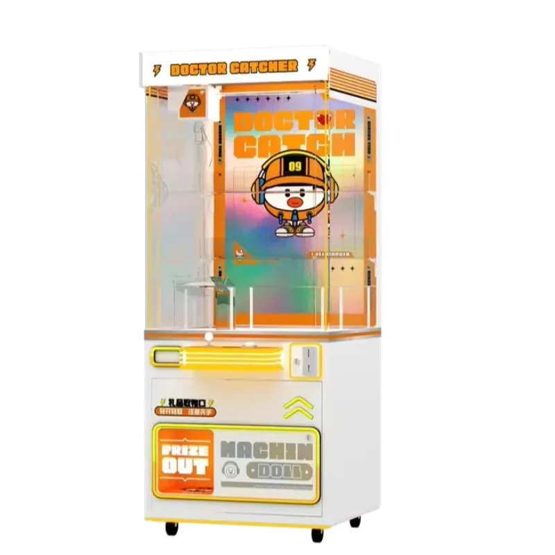 Cartoon Design Claw Machine Plush Doll Catch Gifts Arcade Games Claw Crane Machine