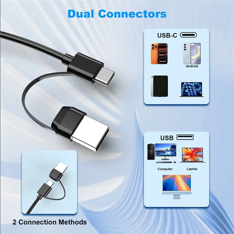 A24U High-Speed USB 3.0/Type-C 5 In 1 Multifunctional Card Reader(Smart/SD TF/MS XD) For Digital Cameras
