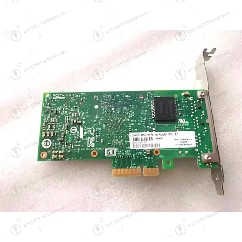 1Gb Network Card I350-T2 with  Ethernet Server Gigabit LAN Adapter I350T2V2BLK Chip Dual RJ45 Ports PCI Express 2.1 x4 NIC