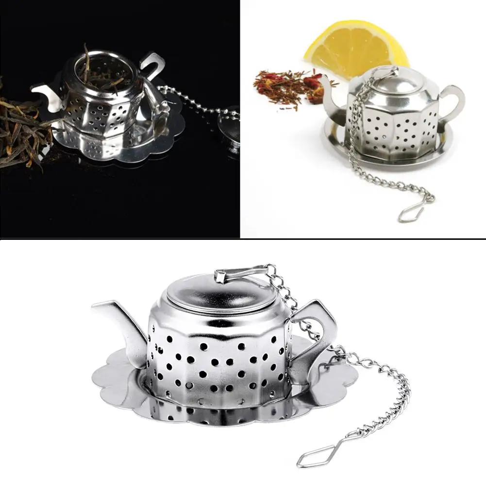 Stainless Steel Teapot Tea Infuser Spice Drink Strainer Herbal Filter