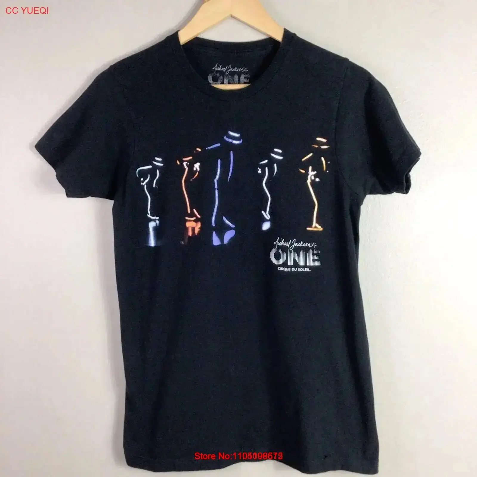 Michael Jackson One Cirque De Soleil Las Vegas T Shirt Black S vintage Washed Versatile Soft Comfortable streetwear Breathable