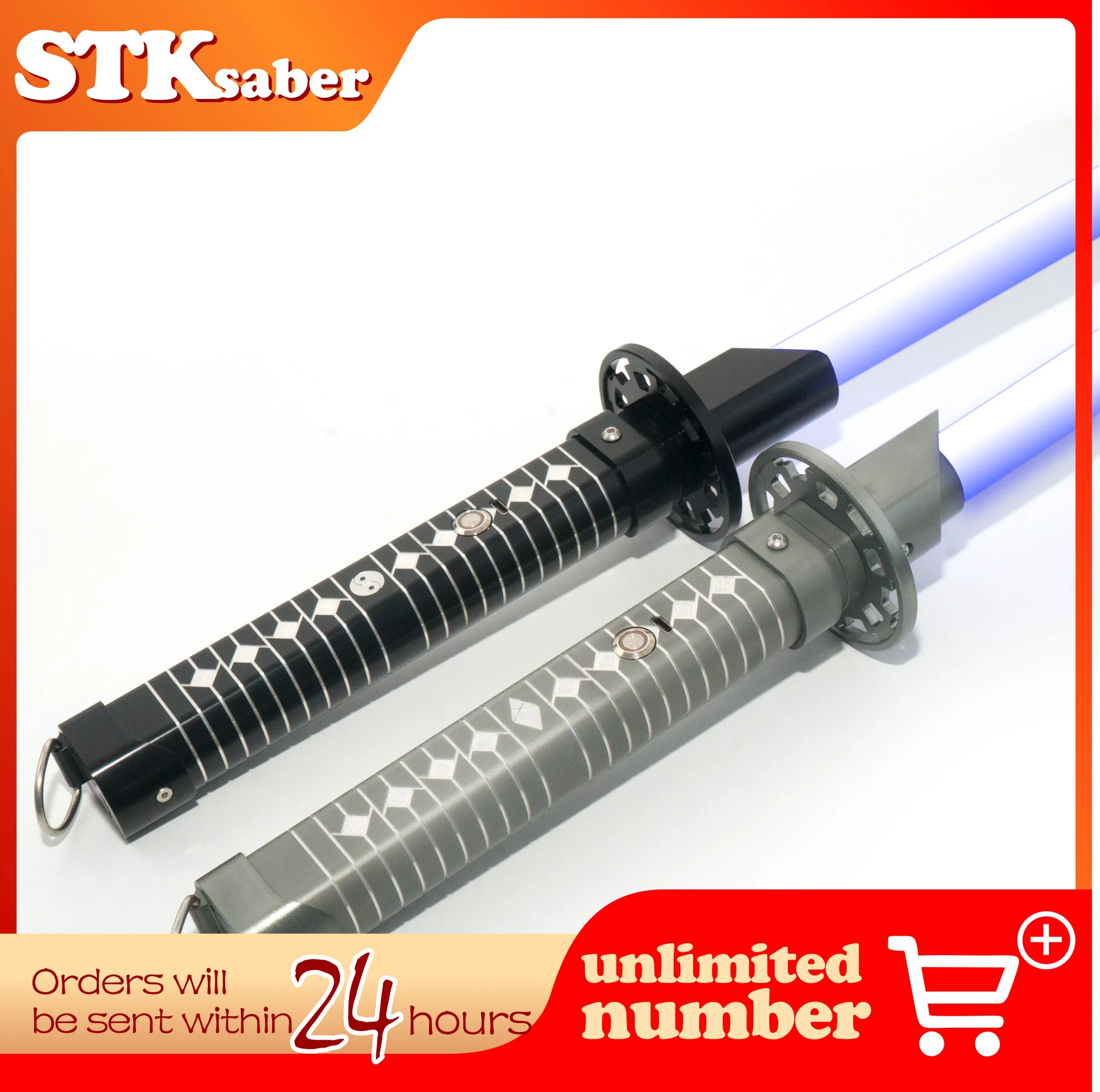 

Samurai blade Lightsaber Metal Hilt Smooth Swing Heavy Dueling Sounds Colors Change Pixel Jedi Laser Sword Cosplay Toys Gifs