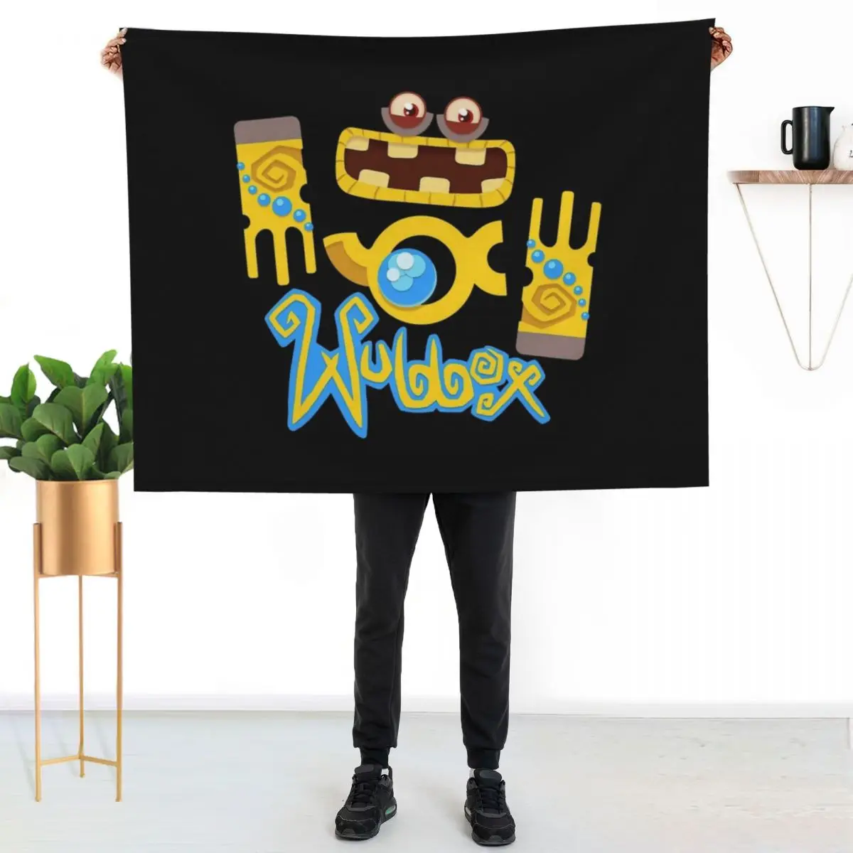 

My Singing Monsters Wubbox Throw Blanket Stylish Warm Blanket for Living Room Bedroom