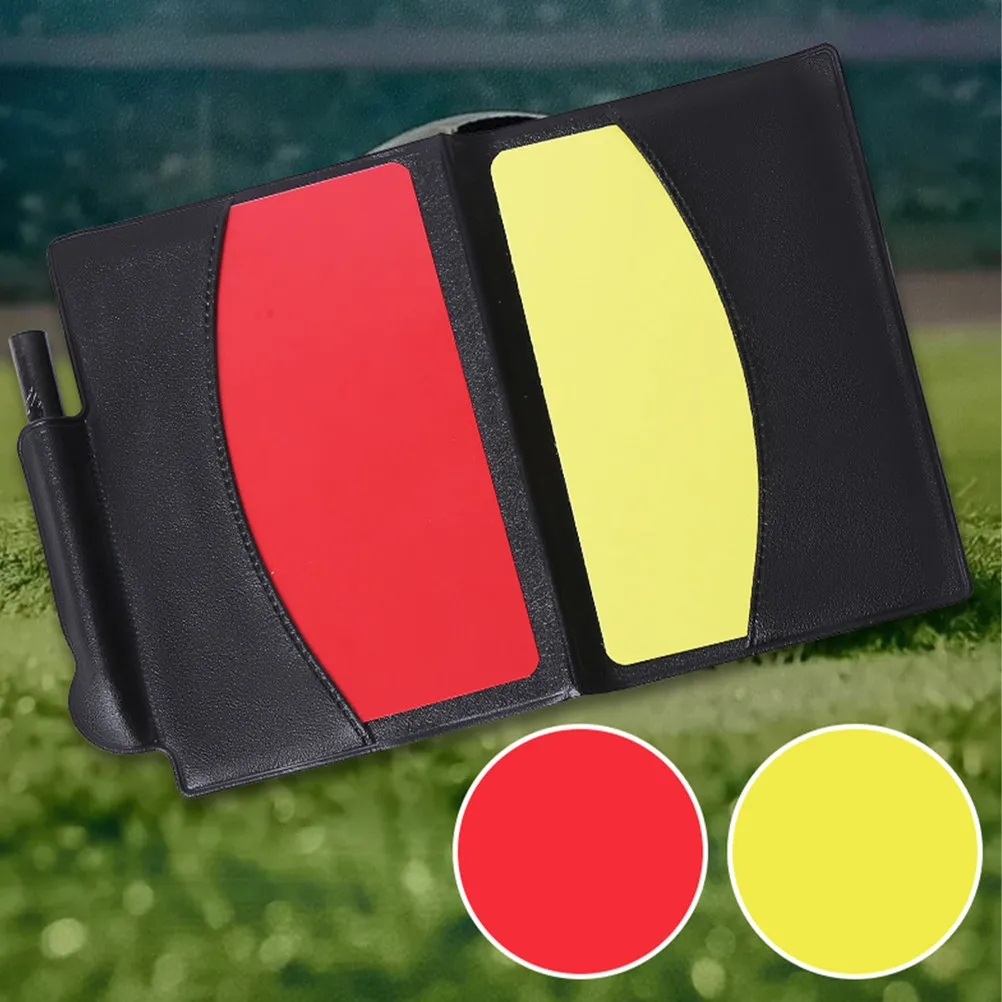 cartoes-de-arbitragem-de-futebol-profissionais-kit-de-penalidade-para-oficiais-esportivos-em-vermelho-e-amarelo