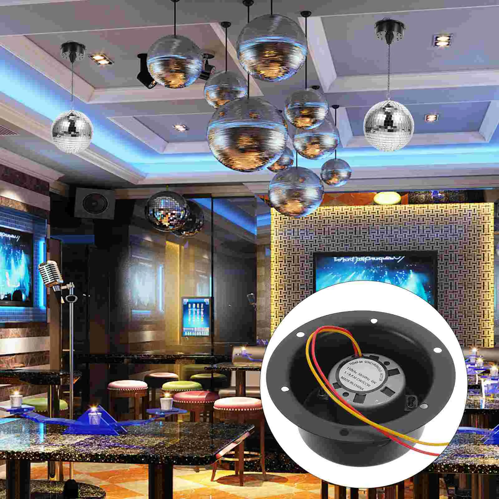 Glass Ball Motor Rotating Disco Electric for Night Clubs Mirror 110v Heavy Duty Rotator