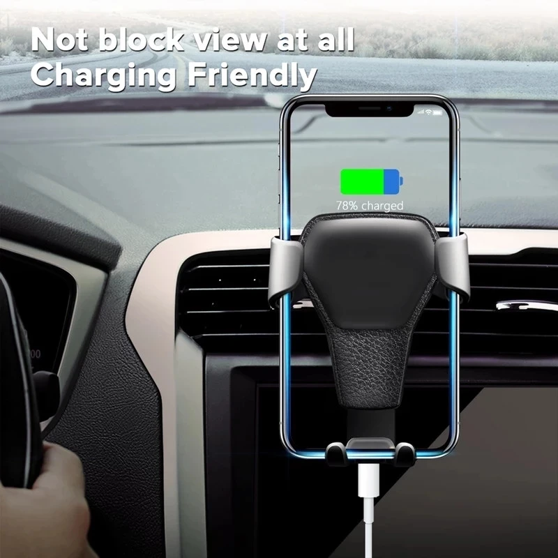 NEUE Schwerkraft Auto Halter Für Telefon Air Vent Clip Halterung Mobile Handy Ständer Smartphone GPS Unterstützung Für iPhone Handy – Detail 13