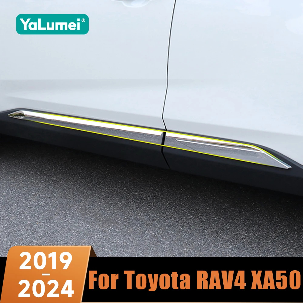 

Car Door Protector Body Side Trims Edging Cover Anti-Scratch Sticker For Toyota RAV4 XA50 2019 2020 2021 2022 2023 2024 Hybrid