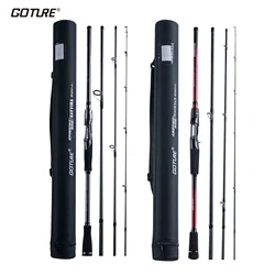 Goture SAVVINA MAGICIAN Spinning Casting Carbon Fishing Rod 4 Sections 1.8m/2.1m/2.4m/2.7m Portable Travel Rod Fishing Tackle