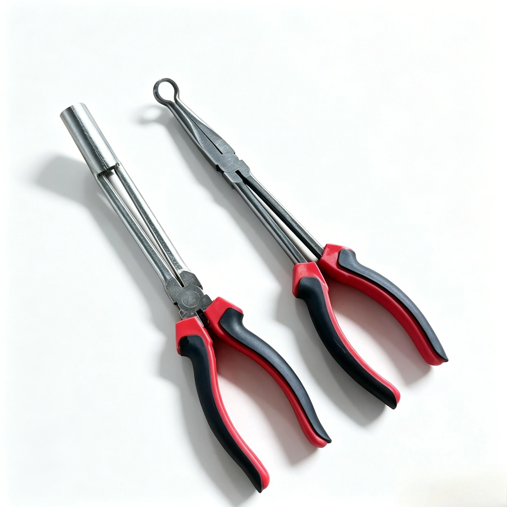 

2 Pack Car Spark Plug Wire Removal Pliers Tool, Sleeve Type Spark Plug Puller + Round Spark Plug Pliers