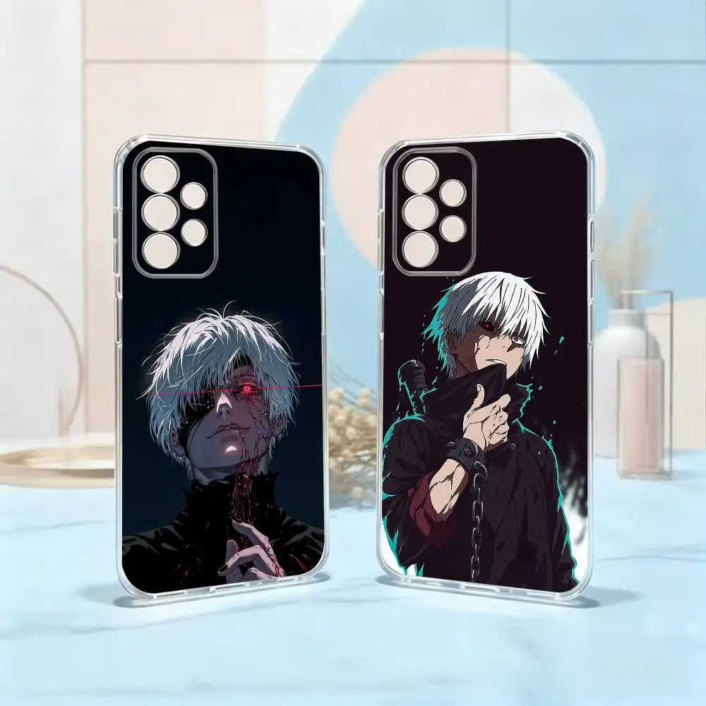 Anime T-Tokyo Ghoul Kaneki  Phone Case Transparent Silicone Soft For Samsung S25,S24,S21,S22,S23,S30,Ultra,S20,Plus,Fe Gift