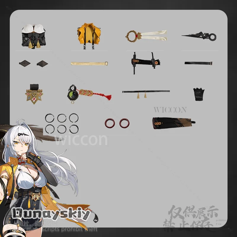 Zenless Zone Zero Game Cosplay Yixuan Anime Costume Sexy Jumpsuit Chinese Styles Coat Uniform Yellow Coat Wigs Props Customized