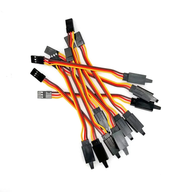 10Pcs 100 /150 / 200 / 300 / 500 /1000mm Anti-loose 60 core Servo Extension Lead Wire Cable For RC Futaba JR Male to Female