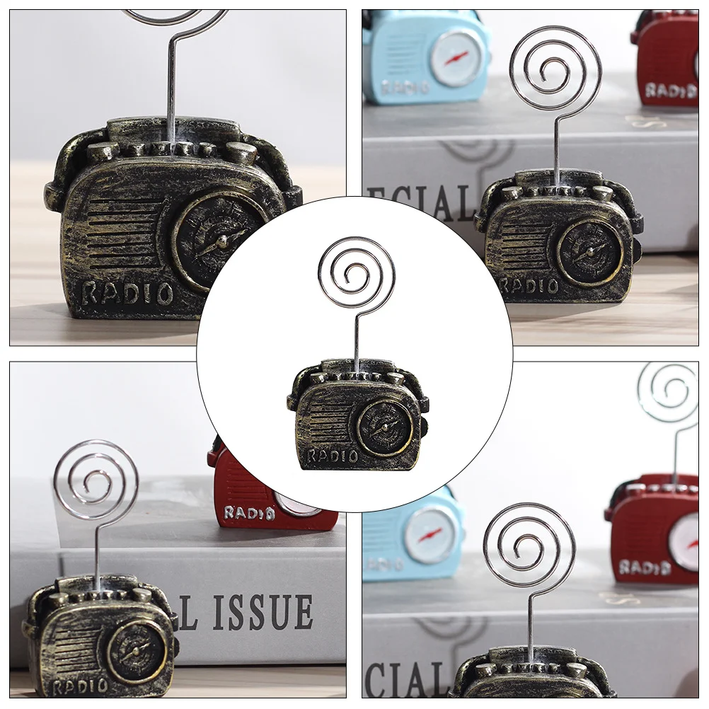 1 шт., ретро-телефон, радиообразная форма, зажим для карточек, держатель для заметок, идеально подходит для декора свадебной вечеринки, зажим для карточек, зажимы для фотографий