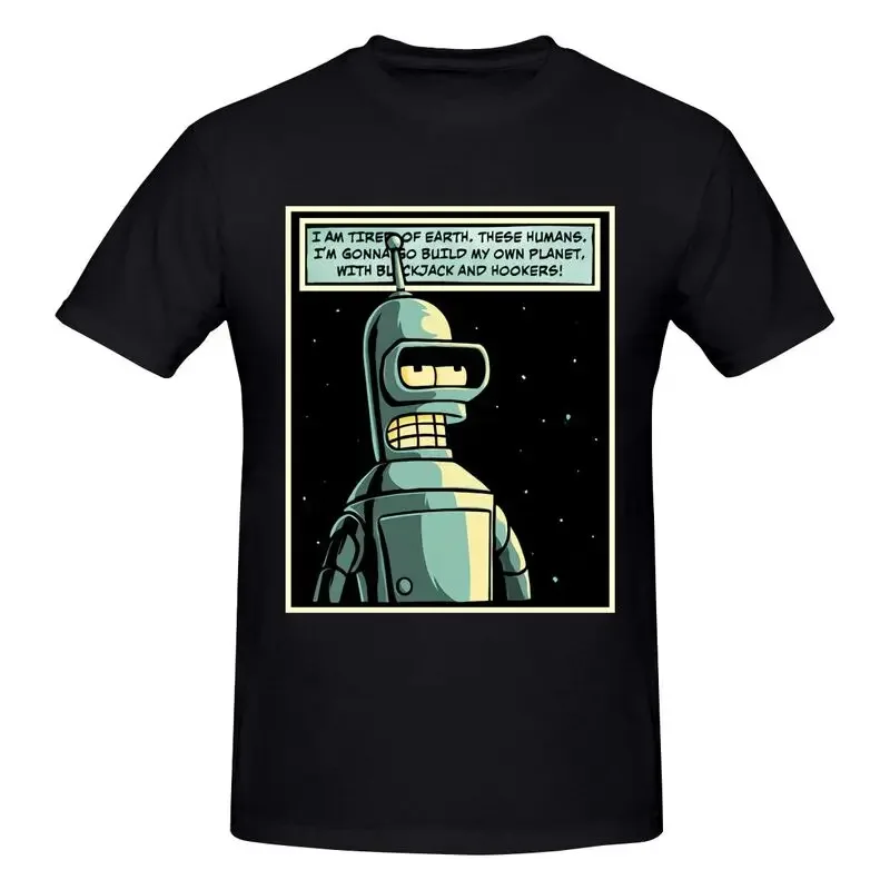 Watchmen Parody Bender Build A Planet Full Of Blackjack And Hooker Shirt T-shirt Tee Unisex Premium