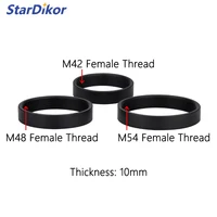 StarDikor M42/M48/M54 x0,75 adaptador de barril de extensión de rosca hembra a hembra longitud de rosca 10MM para cámara Zwo Qhy