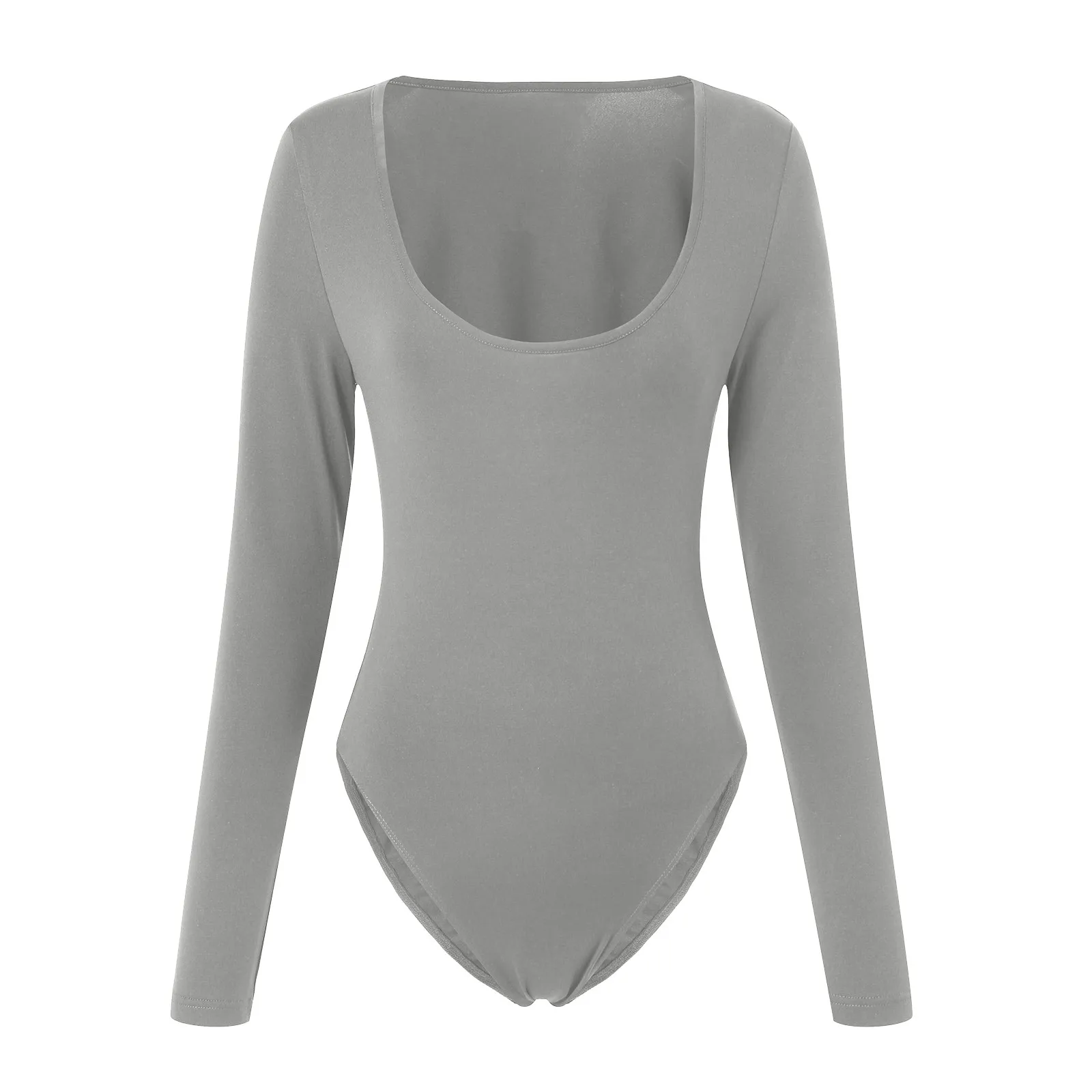 الإناث الملابس الداخلية امرأة قطعة واحدة ارتداءها طويلة الأكمام سلس Bodycon مدرب خصر محدد شكل الجسم غمد بطن مسطح ملابس داخلية #5