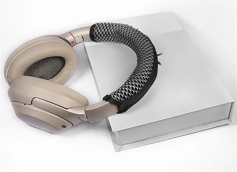 Сменный чехол на голову для наушников SONY MDR-1000xm3 1000xm4 1000xm5, сетчатый тканевый защитный чехол на молнии для головы