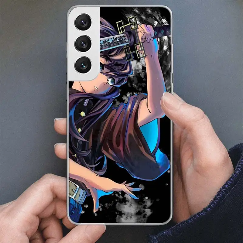 Demon Slayer Tokitou Muichirou Phone Case For Samsung Galaxy M12 M21 M30S M31 M32 M51 M52 Note 8 9 10 20 J4 J6 Plus J8 Soft Sili