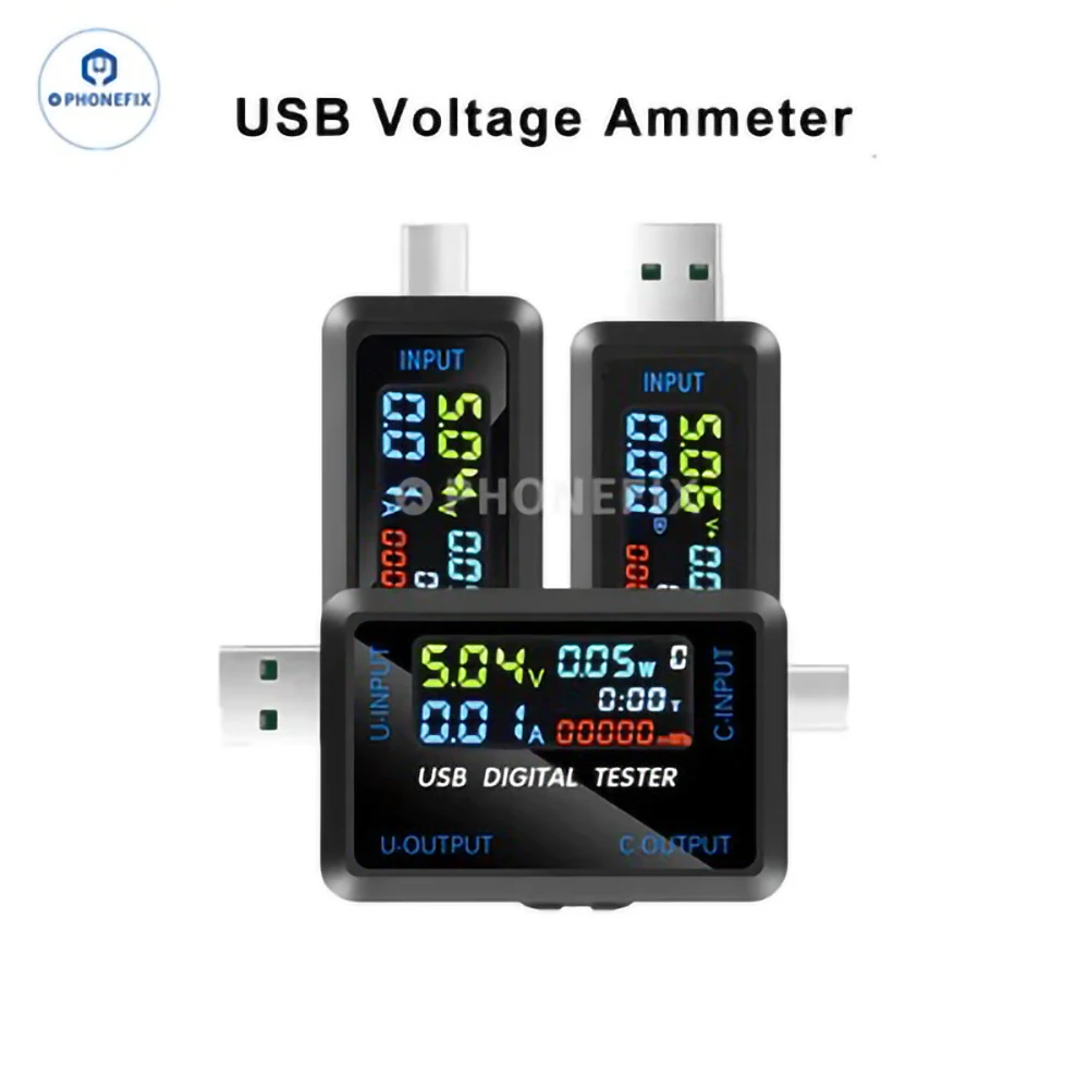 2uul pw21 detector multifuncional de pareja de carga en miniatura para la prueba y mantenimiento de datos de registro de capacidad de corriente y voltaje de dispositivos digitales
